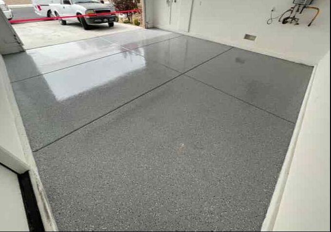 gray epoxy job in mesa arizona garage